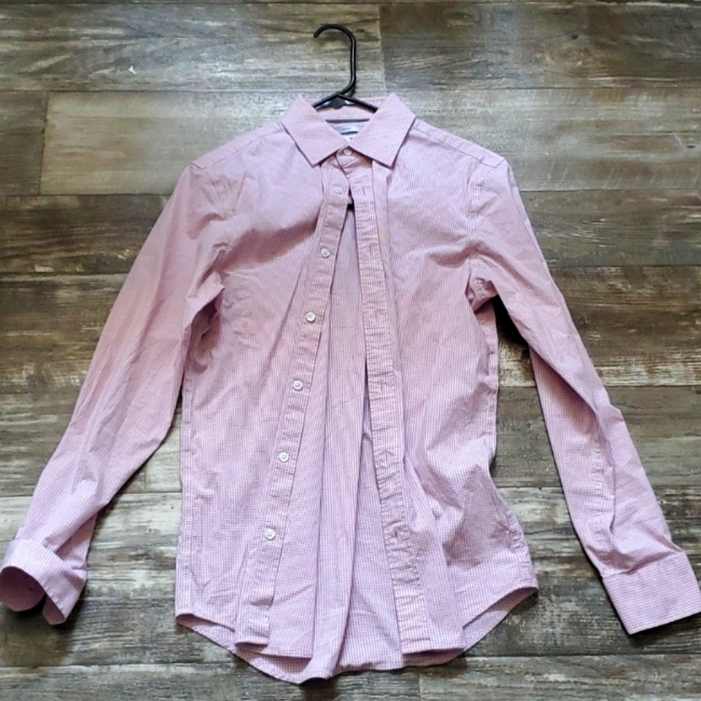 Pink Plaid Polo Shirt
